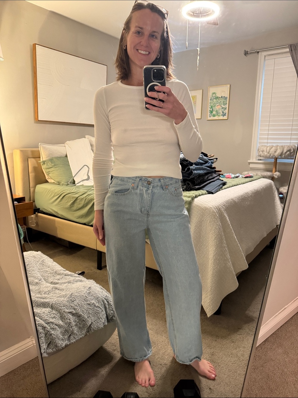 Light Blue Wide Leg Women’s Jeans